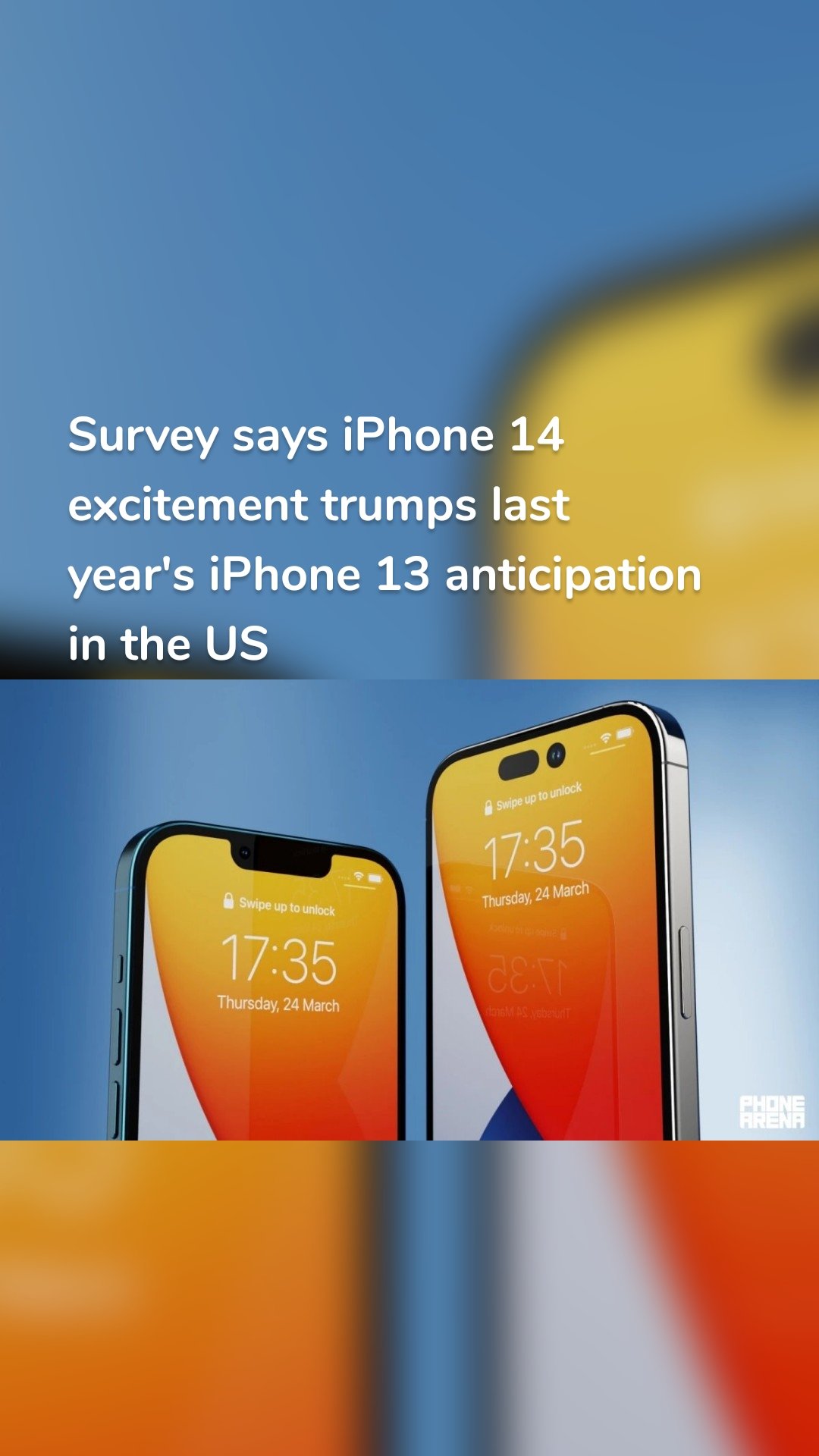Survey says iPhone 14 excitement trumps last year's iPhone 13 anticipation in the US